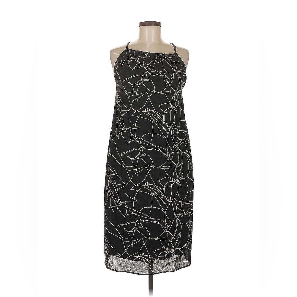Billy Reid Graphic Print Mini Virgin Wool Halter Cocktail Dress Size Small